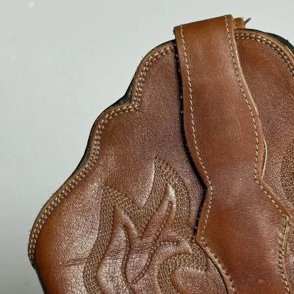 Lucchese 2000 VTG Womens Brown Leather Western Cowboy Boots 6 B USA Made - Picture 14 of 14